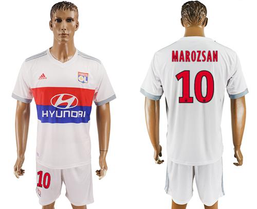 Lyon #10 Marozsan Home Soccer Club Jersey